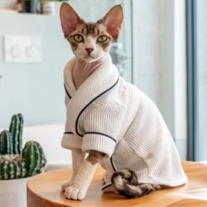 [Special Edition] Blanc Cat Bathrobe
