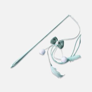 Bow Whisker Twister Cat Wand Toy