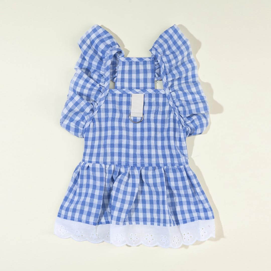 Checkers Cat Dress & Bow Set - Image 5