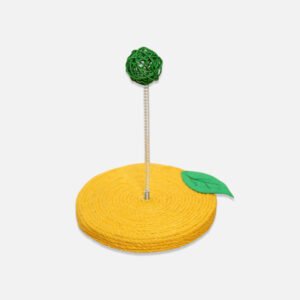 Lemon Sisal Scratcher with Rattan Spring Ball