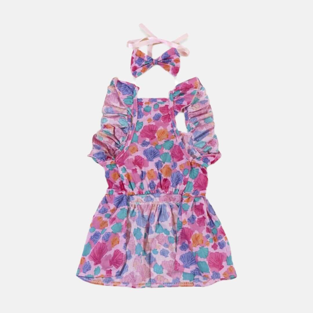 Little Princess Cat Dress & Bow Set