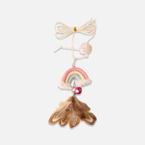 Rainbow Feather Cat Toy