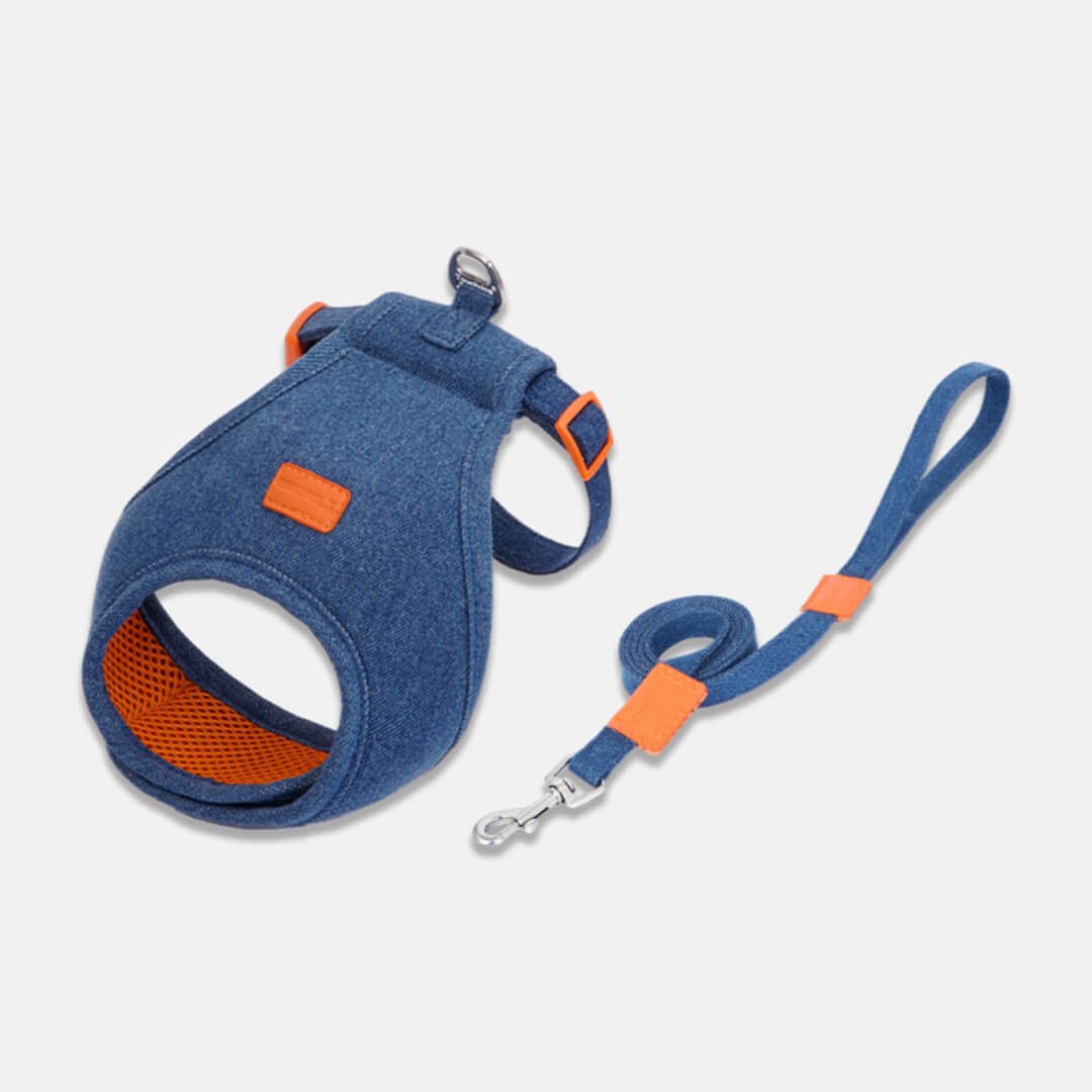 TouchCat Indigo Cat Harness & Leash Set