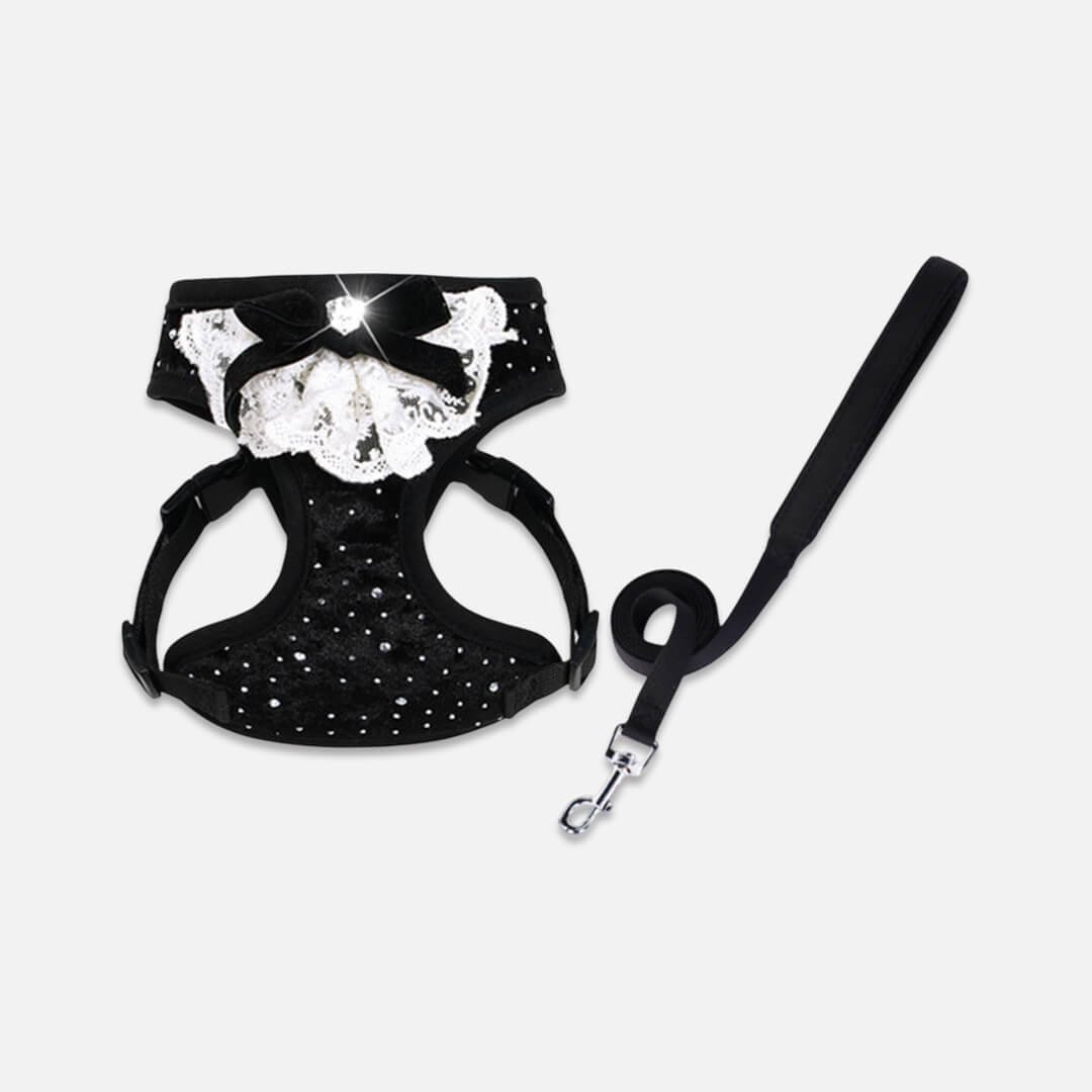 TouchDog Sparkle Cat Harness & Leash Set