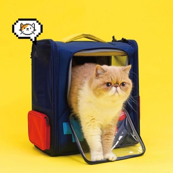 PurLab Gameboy Expandable Cat Backpack - Image 2